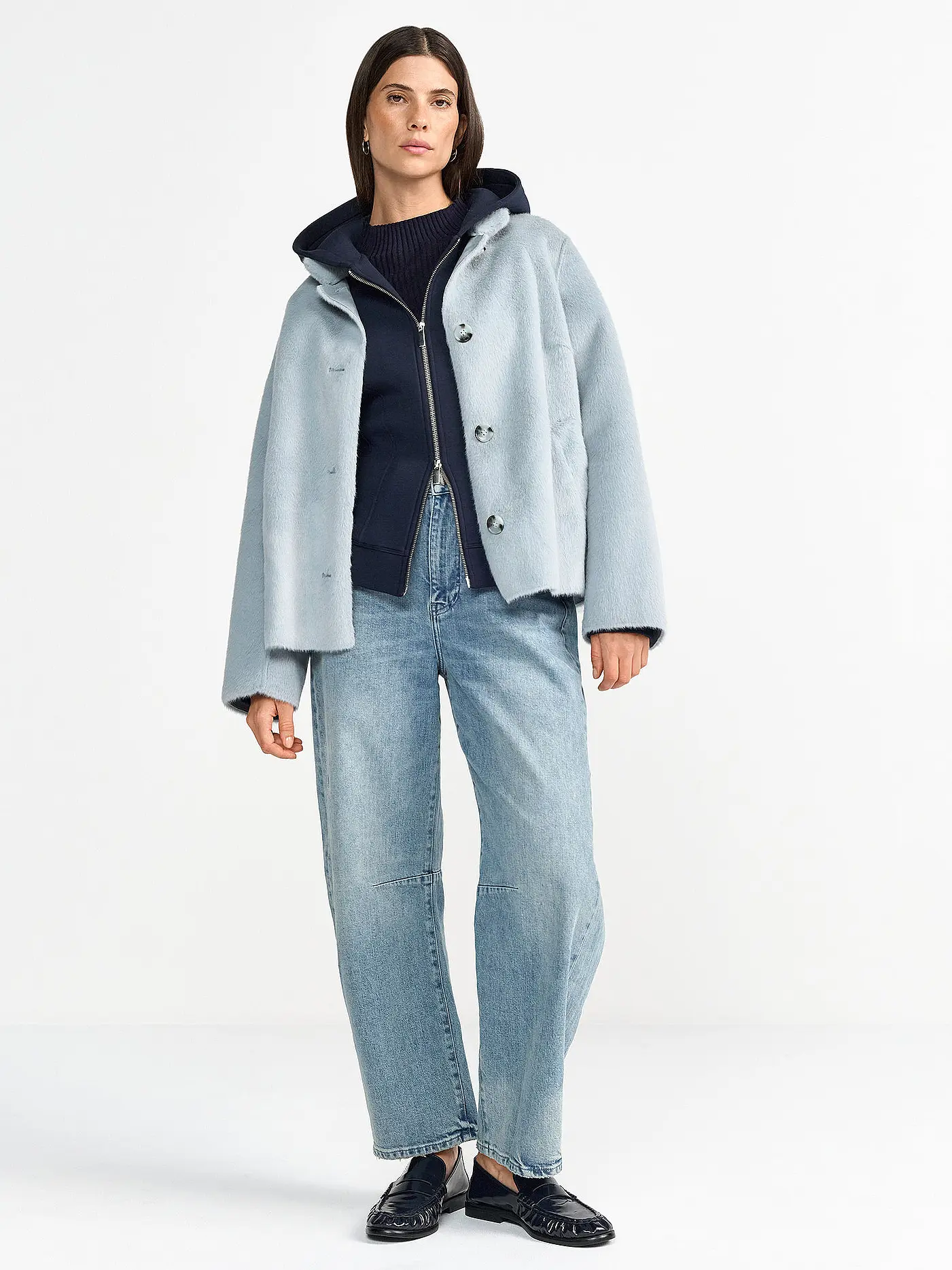 RICH & ROYAL | Jacke in Felloptik | 